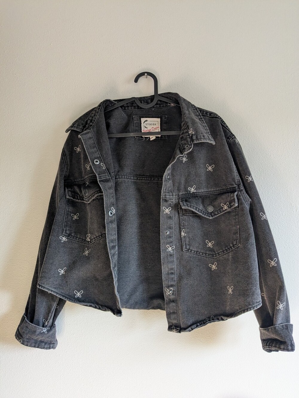 Butterfly Denim Jacket Size Medium